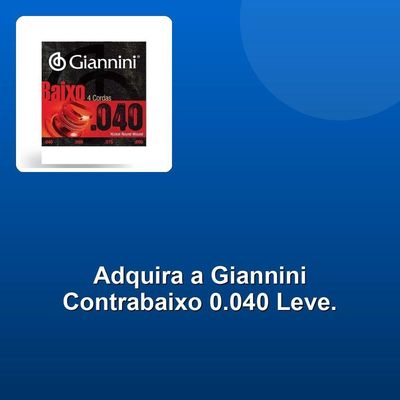 Corda Giannini Contrabaixo 0.040 Leve