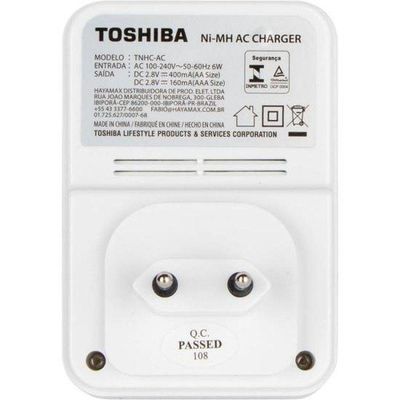Carregador De Pilhas Toshiba 4x Aa-2600mah