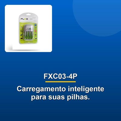 Carregador De Pilhas Aa-aaa-9v Flex