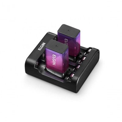 Carregador De Pilhas Aa-aaa-9v Usb 2aa-1500mah