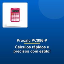Calculadora Pessoal Procalc Pc986-p8 Dígitos Pink