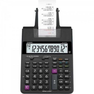 Calculadora Com Bobina Casio Hr-100rc 12 Dígitos Preta