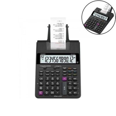 Calculadora Com Bobina Casio Hr-100rc 12 Dígitos Preta