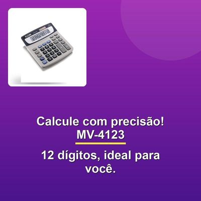 Calculadora Mesa Mv-4123 12 Dígitos