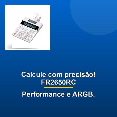 Calculadora Com Bobina Casio Fr2650rc 12 Dígitos Branca