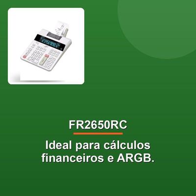 Calculadora Com Bobina Casio Fr2650rc 12 Dígitos Branca