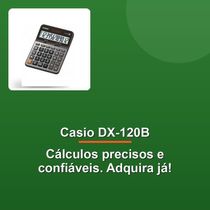 Calculadora Mesa Casio Dx-120b 12 Dígitos Prata