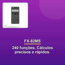 Calculadora Científica Casio Fx-82ms-2 240 Funções Preta
