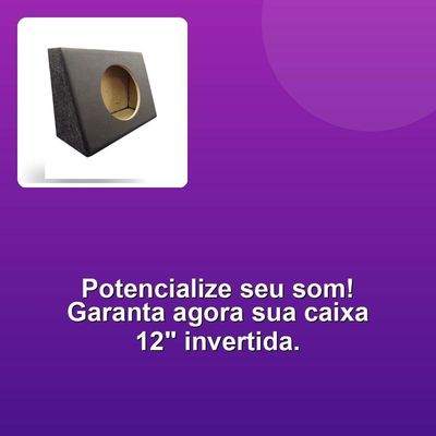 Caixa Vazia Alto Falante 12 Invertida Pick-up
