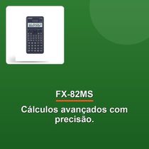 Calculadora Científica 12 Dígitos Preta Fx-82ms