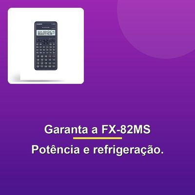 Calculadora Científica 12 Dígitos Preta Fx-82ms