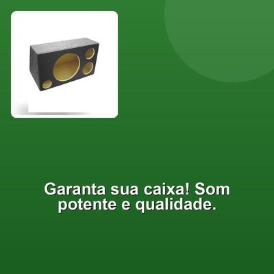 Caixa Vazia Alto Falante 12+1 Driver +1 Tweeter Ac