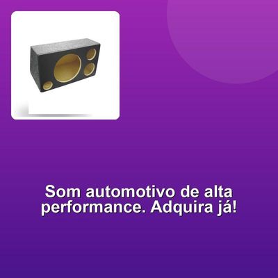 Caixa Vazia Alto Falante 12+1 Driver +1 Tweeter Ac