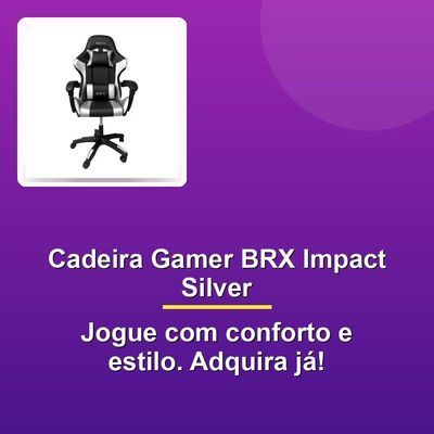 Cadeira Gamer Brx Impact Silver