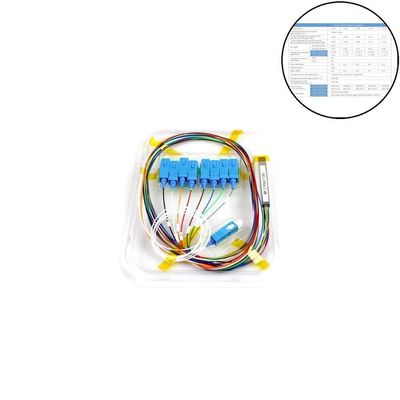 Cabo óptico Splitter Evus Plc1x8 Sc-upc 1m G657a1