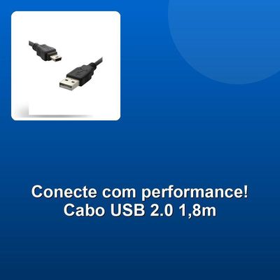 Cabo Usb Plus 2.0 A Macho X Mini Usb 1,8m