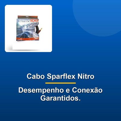 Cabo Teclado Sparflex Nitro 90° 1m Preto
