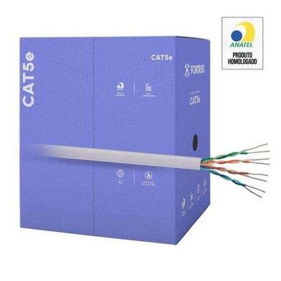 Cabo Rede Cat5e Fortrek Fk500c Cmx Cinza - Cx -305