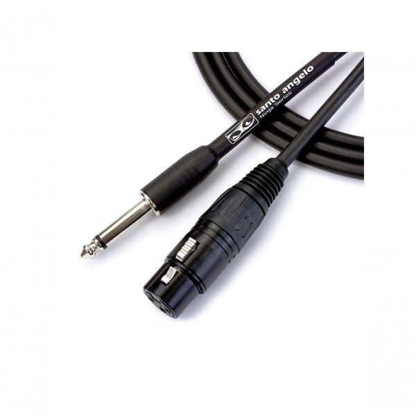 Cabo Microfone Ninja Hg 0,20mm P10-xlr 25ft Preto