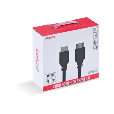 Cabo Hdmi 2.0 4k Puro Cobre 20m
