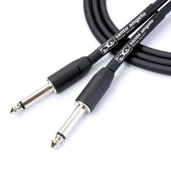 Cabo Guitarra Ninja Cable 0.20mm P10-p10 3ft Preto