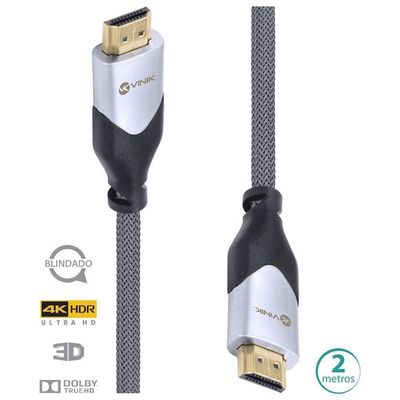 Cabo Hdmi 2.0 4k Ultra Hd 3d Blindado 2m