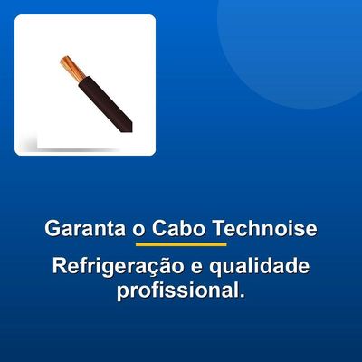 Cabo Flexível Remoto Technoise Preto 0.75mm Rolo 100m