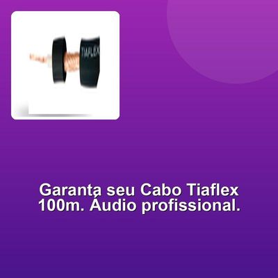 Cabo Guitarra Tiaflex 100m 0,50mm Bordô