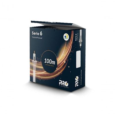 Cabo Coaxial Proeletronic Rg6 60% 100m