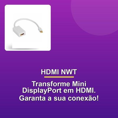 Cabo Adaptador Hdmi Nwt Macho Fêmea 15cm