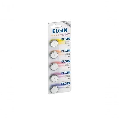 Bateria Lithium Elgin Cr2016 3v C- 5 Unid.