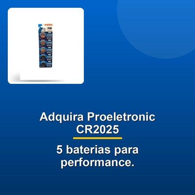 Bateria Proeletronic Cr2025 Lithium 5 Unid.
