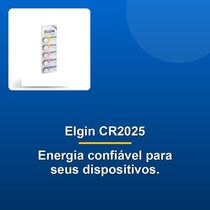 Bateria Lithium Elgin Cr2025 Botão 3v