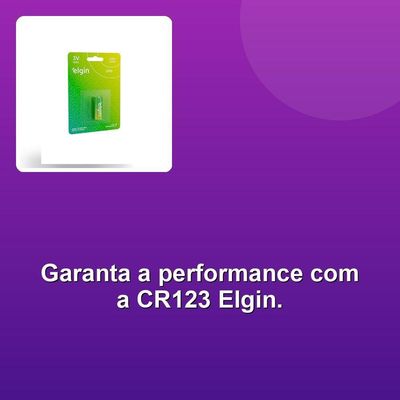 Bateria Elgin Cr123 Com1 Unidade