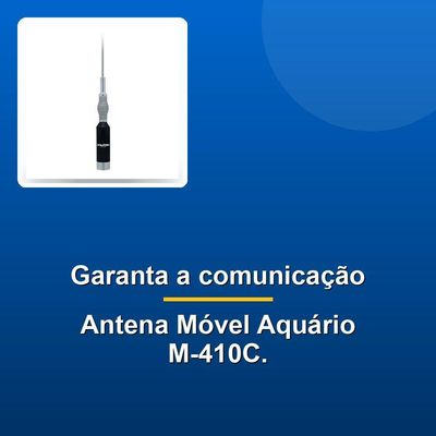 Antena Móvel Aquário M-410ccom Mola 5-8 De Onda Para Rádio V