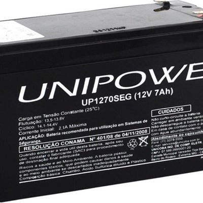Bateria 12v 7,0ah Segurança