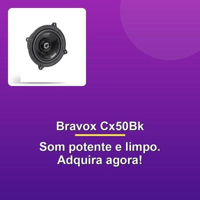 Alto Falante Bravox Coaxial Cx50bk 5" 60w Rms 4r