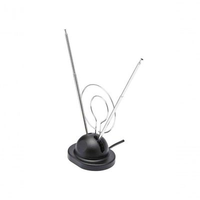 Antena Interna Tv 4 Estágios Base Coaxial