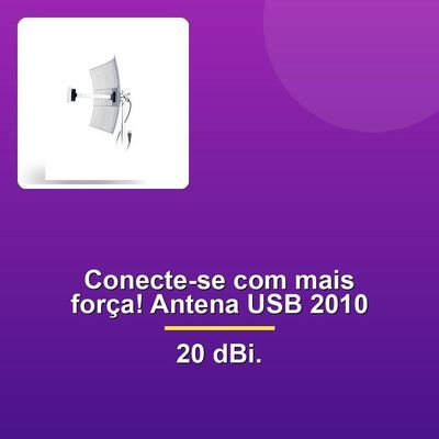 Antena Usb Parabola Grade Aquário Usb-2010 2.4ghz 20dbi