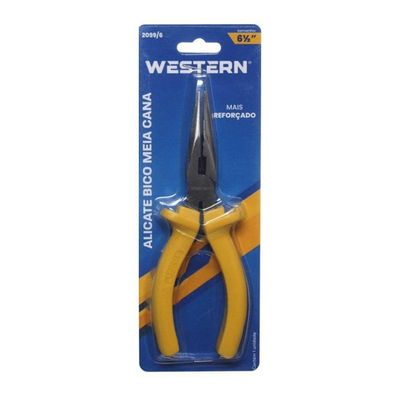 Alicate Bico Western Meia Cana 6" Amarelo