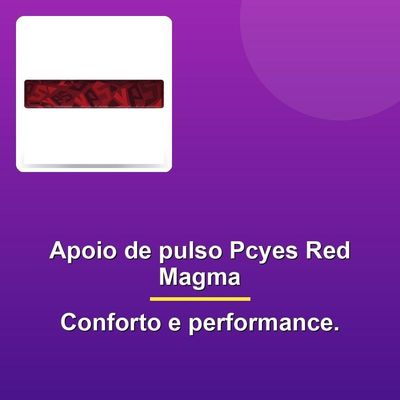 Apoio De Pulso Ergonômico Pcyes Red Magma