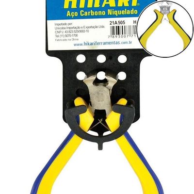 Alicate Corte Frontal Hk-505 110mm 4,5" Cabo Emborrachado