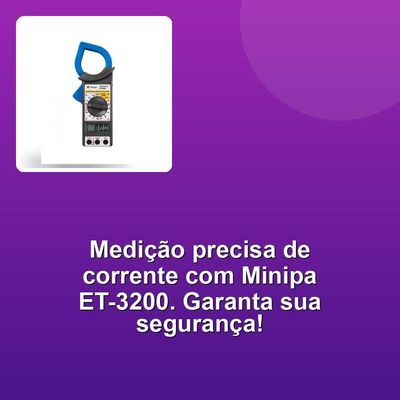 Alicate Amperímetro Digital Minipa Et-3200