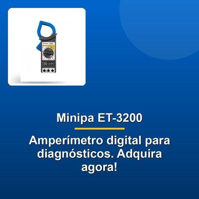 Alicate Amperímetro Digital Minipa Et-3200