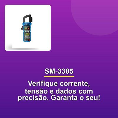 Alicate Amperímetro Smart Sm-3305