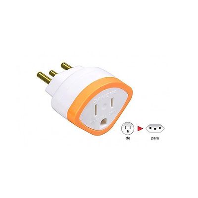 Adaptador Reverso Daneva Dn1629 2p+t10a 250 Volts