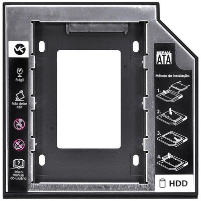 Adaptador Caddy Hd-ssd Gaveta Dvd Notebook Sata 9.5mm