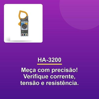 Alicate Amperímetro Digital Hikari Ha-3200