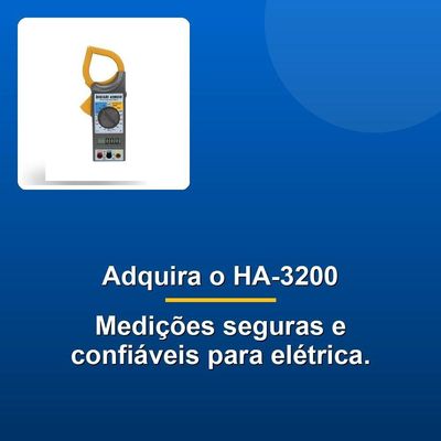 Alicate Amperímetro Digital Hikari Ha-3200