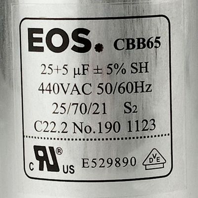 Capacitor 25 + 5uf 440v
